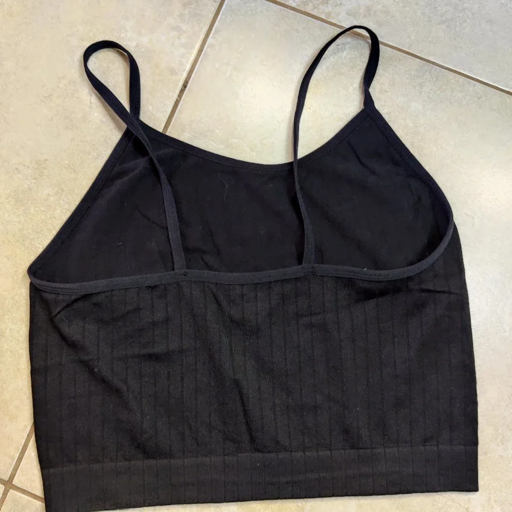๐โจ Striped Black Crop Top Under Shirt - Picture 3 of 4